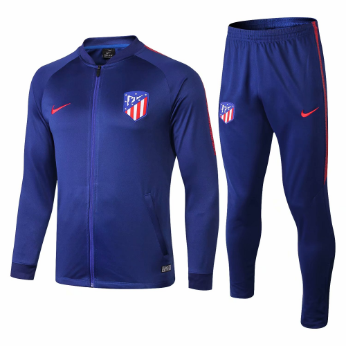 Atletico Madrid 18/19 Training Jacket Top Tracksuit Blue With Pants